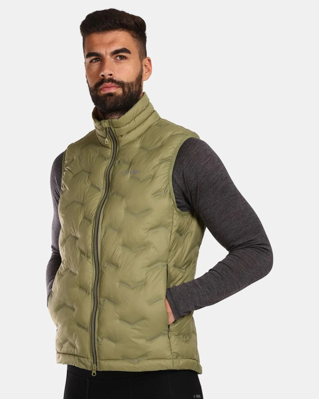 Kilpi Pánská zateplená vesta NORTHFINDER Nai zelená Velikost: 3XL