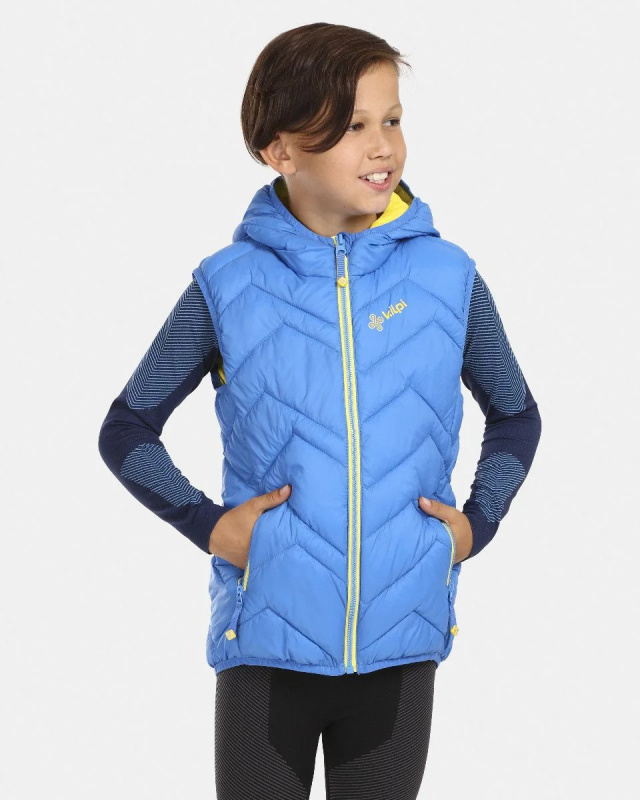 Dětská zateplená vesta KILPI Tomm modrá Velikost: 122
