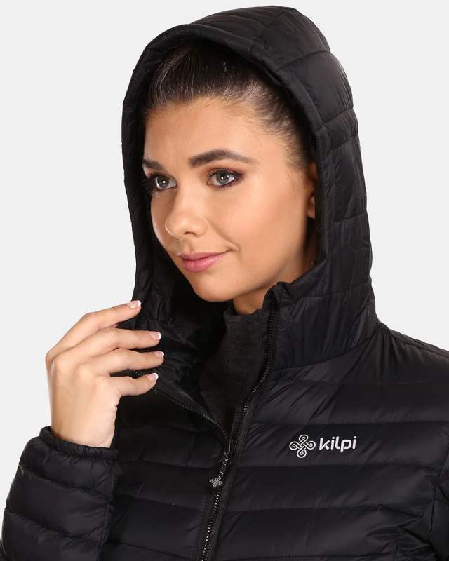 Dámská péřová bunda KILPI Pyramiden černá Velikost: 42