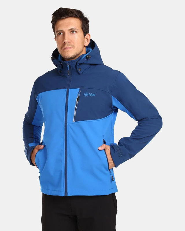 Pánská softshellová bunda KILPI Ravio modrá Velikost: 3XL