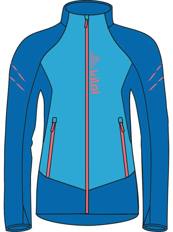 Dámská běžecká bunda KILPI Nordim modrá Velikost: 40