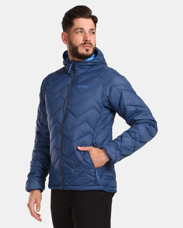Pánská zateplená bunda KILPI Rebeki modrá Velikost: 3XL