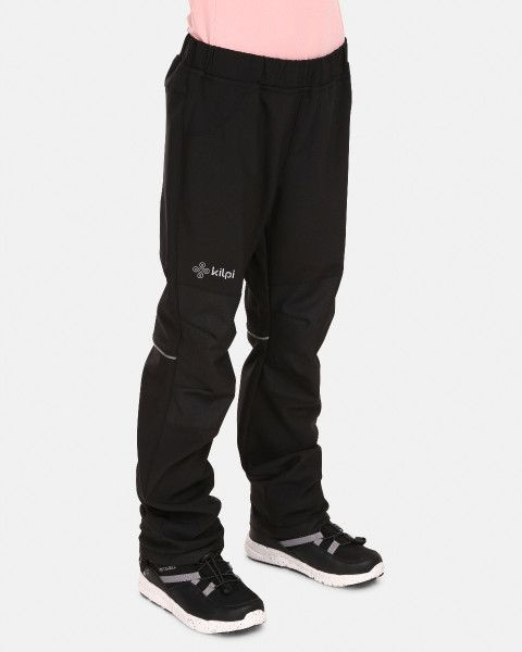 Dětské softshellové kalhoty KILPI Rizo černé Velikost: 110