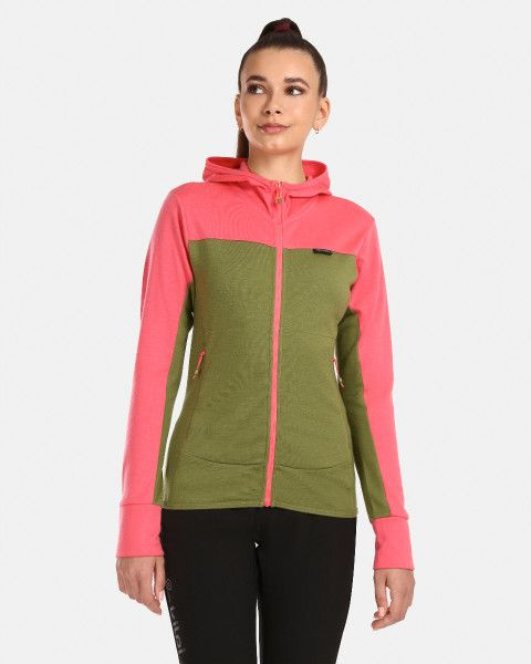 Dámský merino svetr KILPI Wolie růžový Velikost: 40