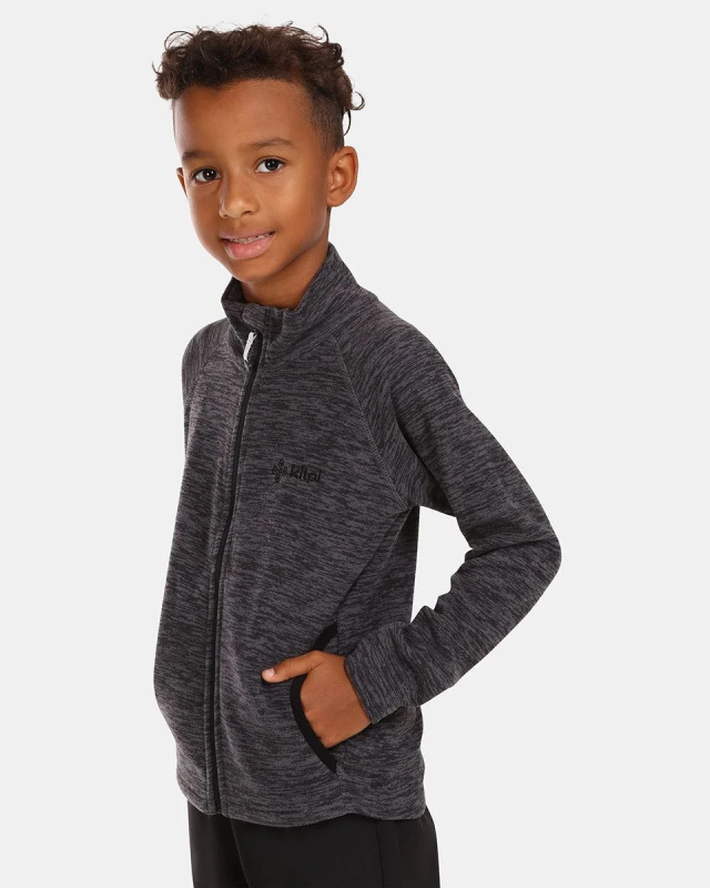 Dětská fleecová mikina KILPI Alacant šedá Velikost: 98
