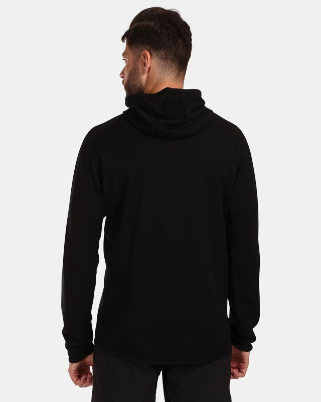Pánský merino svetr KILPI Moseo černý Velikost: XXL