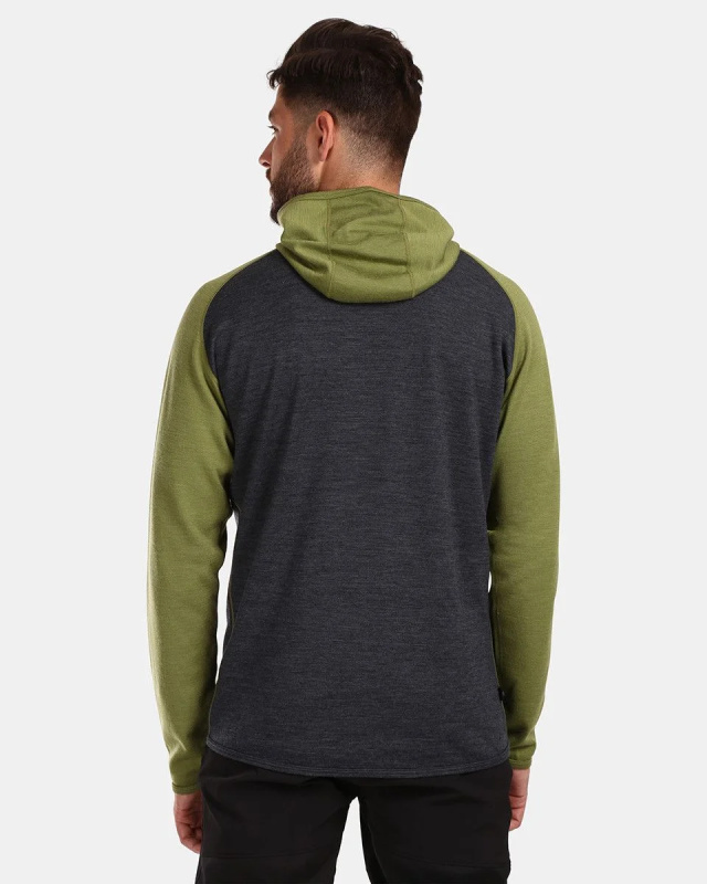 Pánský merino svetr KILPI Moseo zelený Velikost: XXL