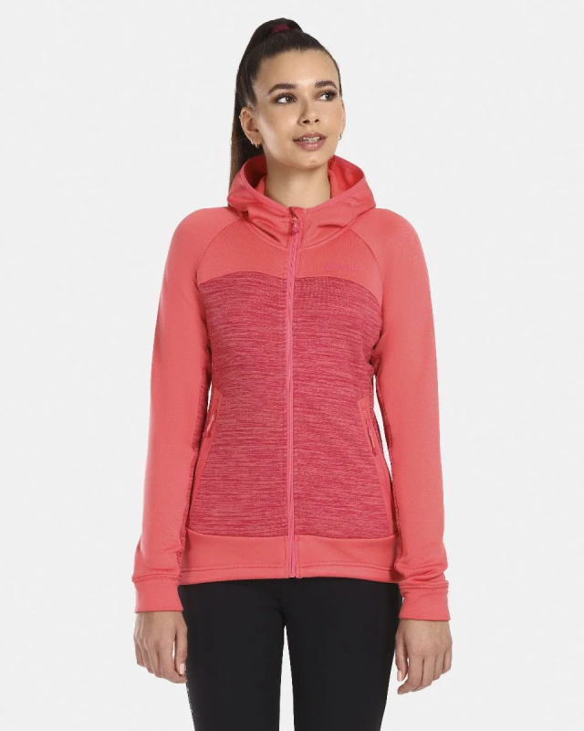 Dámská fleecová mikina KILPI Layana růžová Velikost: 38