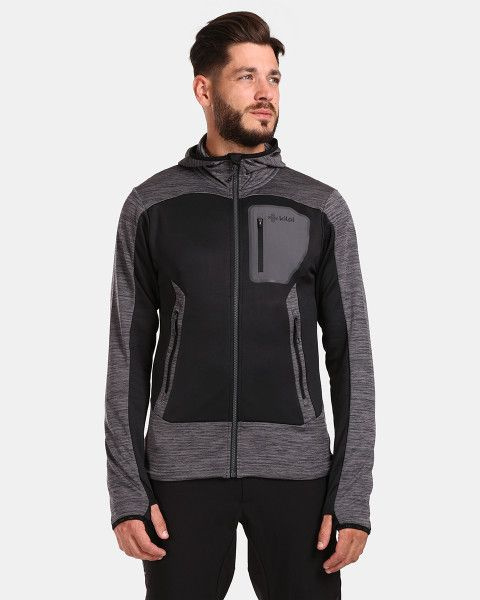 Pánská fleecová mikina KILPI Freni šedá Velikost: S