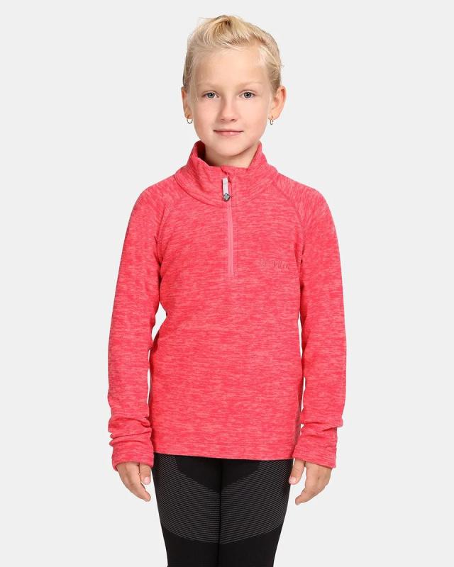 Dětská fleecová mikina KILPI Almeri růžová Velikost: 158