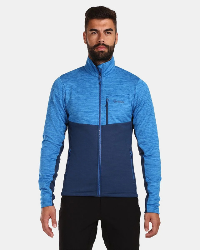 Pánská fleecová mikina KILPI Erin modrá Velikost: S