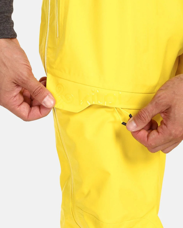 Pánské nepromokavé kalhoty KILPI Lazzaro žluté Velikost: XL