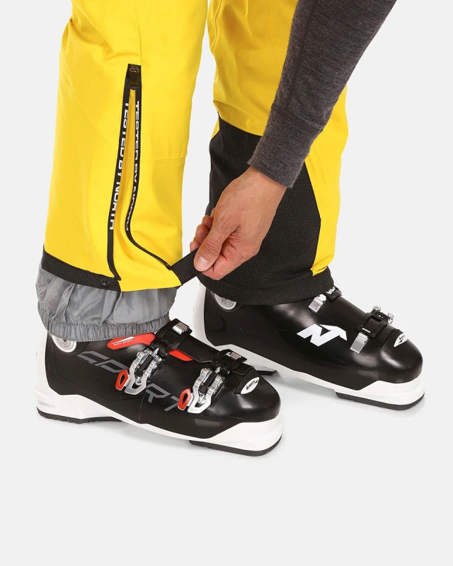 Pánské lyžařské kalhoty KILPI Methone žluté Velikost: XL Short