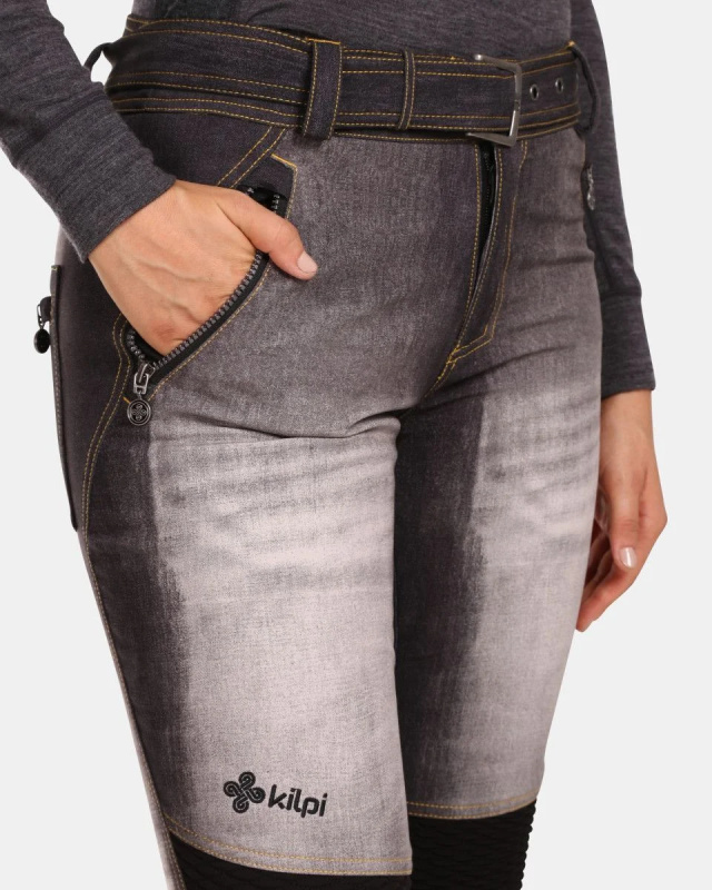 Dámské lyžařské kalhoty KILPI Jeanso černé Velikost: 42