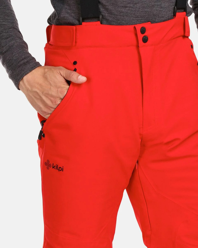 Pánské lyžařské kalhoty KILPI Methone červené Velikost: XL Short