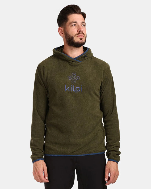 Pánská fleecová mikina KILPI Flond zelená Velikost: 3XL