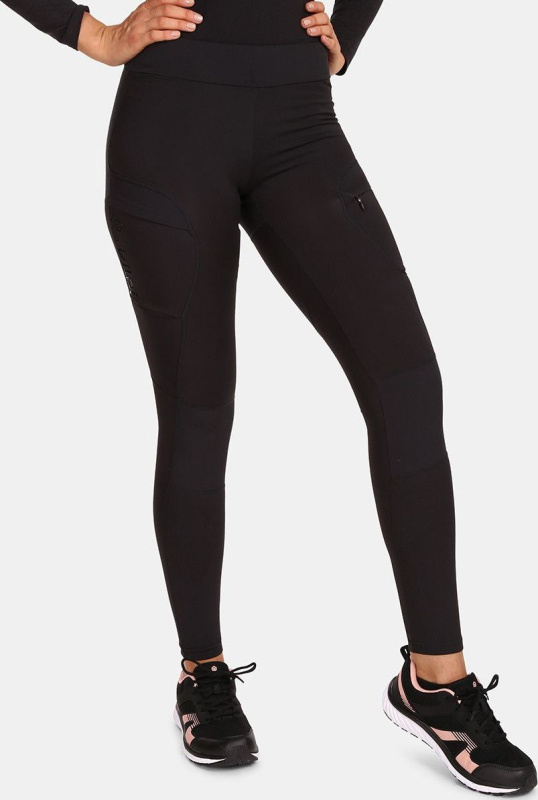 Dámské outdoorové legíny KILPI Mounteria černé Velikost: 40 Short