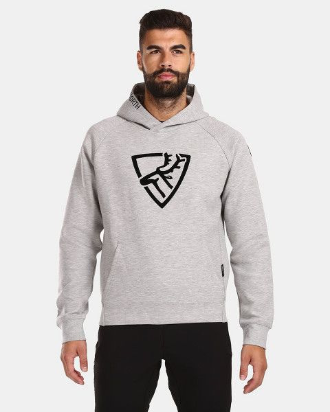 Pánská bavlněná mikina KILPI Fjela šedá Velikost: 3XL