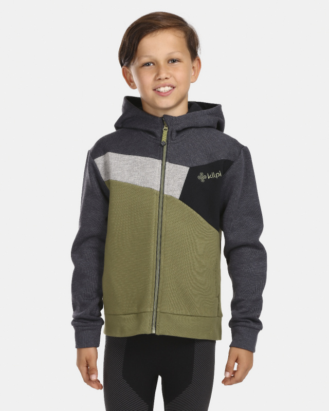 Dětská bavlněná mikina KILPI Preda zelená Velikost: 98