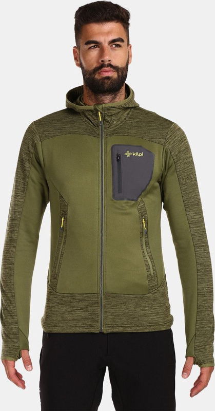 Pánská fleecová mikina KILPI Freni zelená Velikost: XL