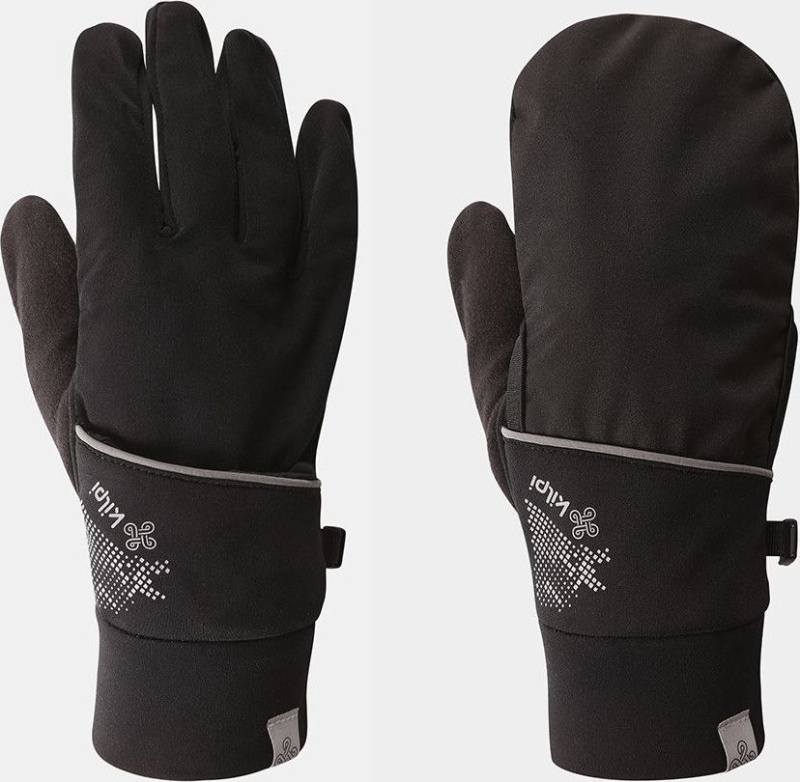 Unisex prstové rukavice 2v1 KILPI Drag černé Velikost: XL