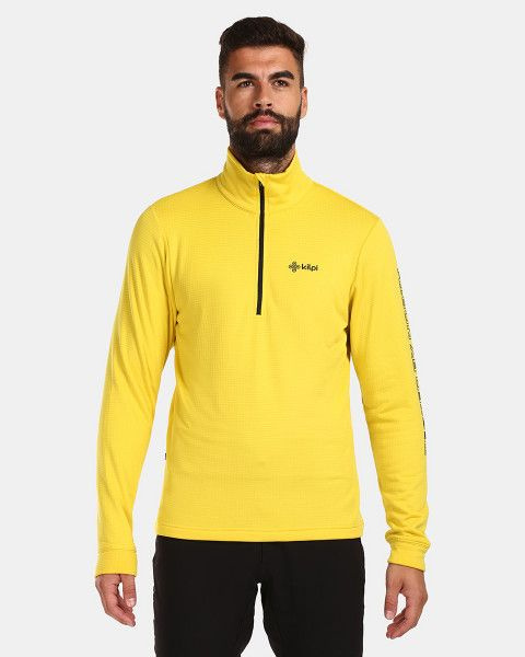 Pánská fleecová mikina KILPI Rolo žlutá Velikost: 3XL