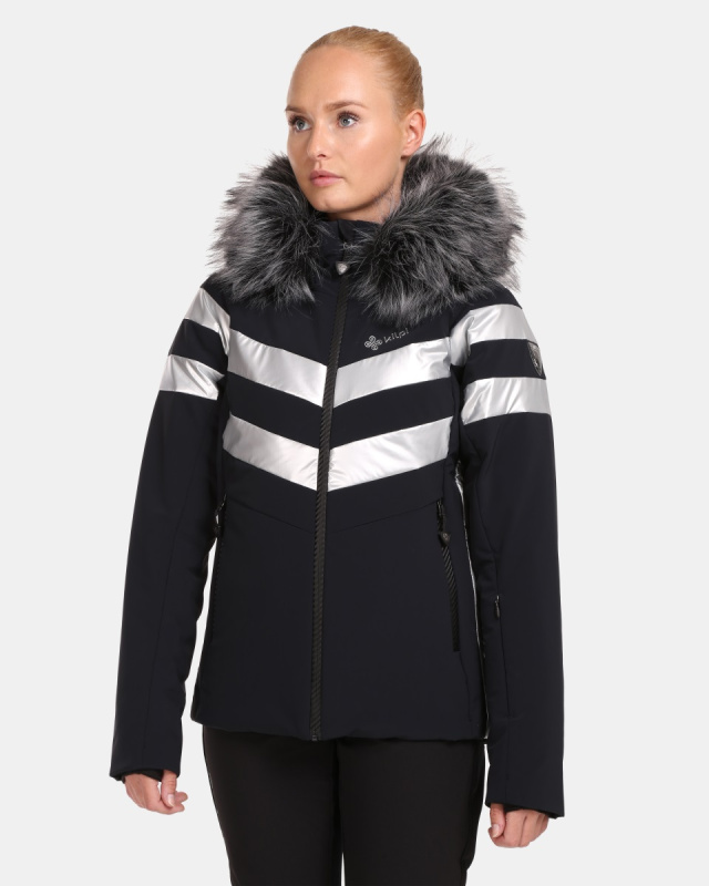Dámská lyžařská bunda KILPI Aster černá Velikost: 40