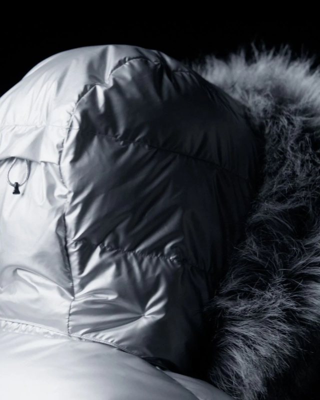 Dámská zimní bunda KILPI Ltd Sirius stříbrná Velikost: 40