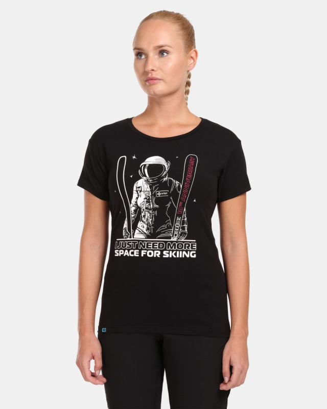 Dámské bavlněné tričko KILPI Ltd Triton černé Velikost: 40