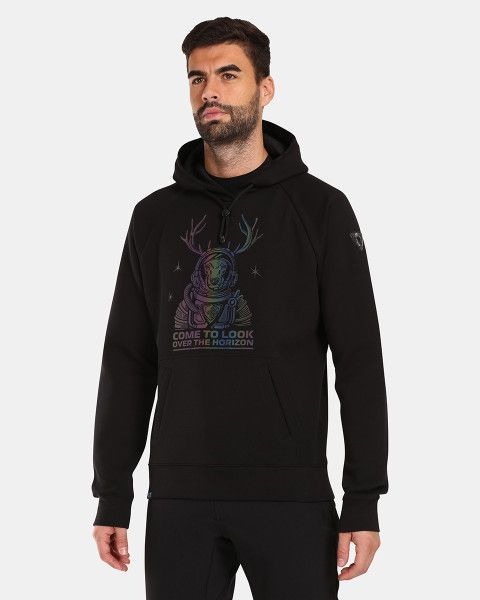 Pánská bavlněná mikina KILPI Ltd Bellatrix černá Velikost: M