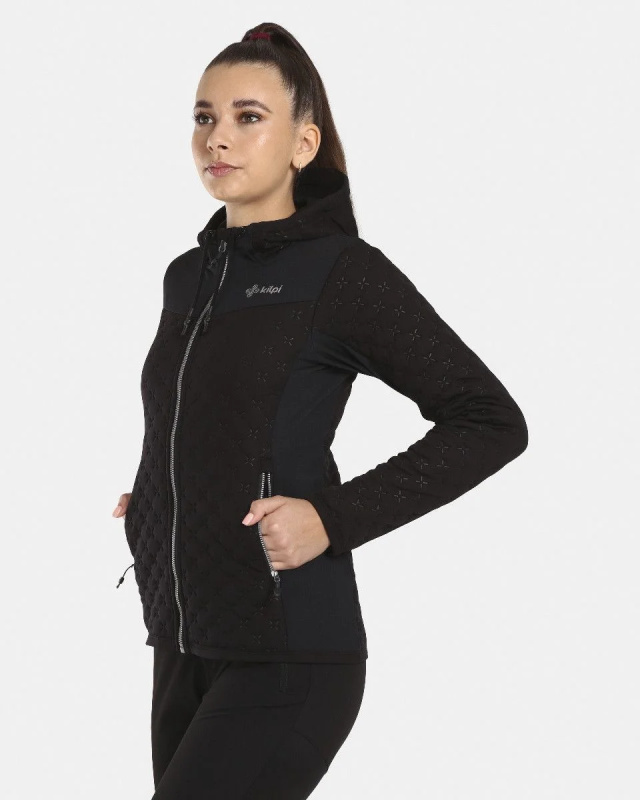 Dámská fleecová mikina KILPI Nevia černá Velikost: 36