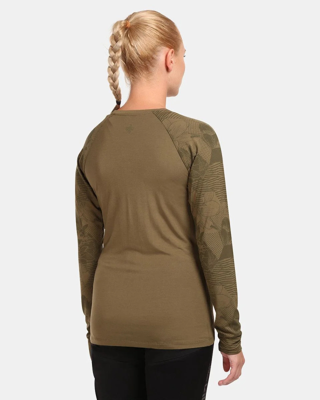 Dámské funkční triko KILPI Vendelia zelené Velikost: 40