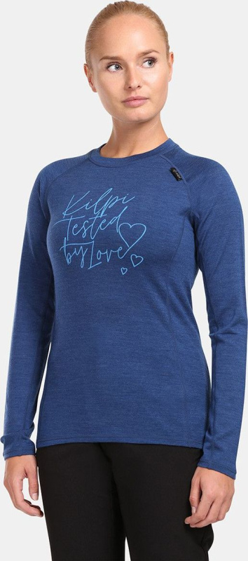 Dámské merino tričko KILPI Mavora modré Velikost: 36