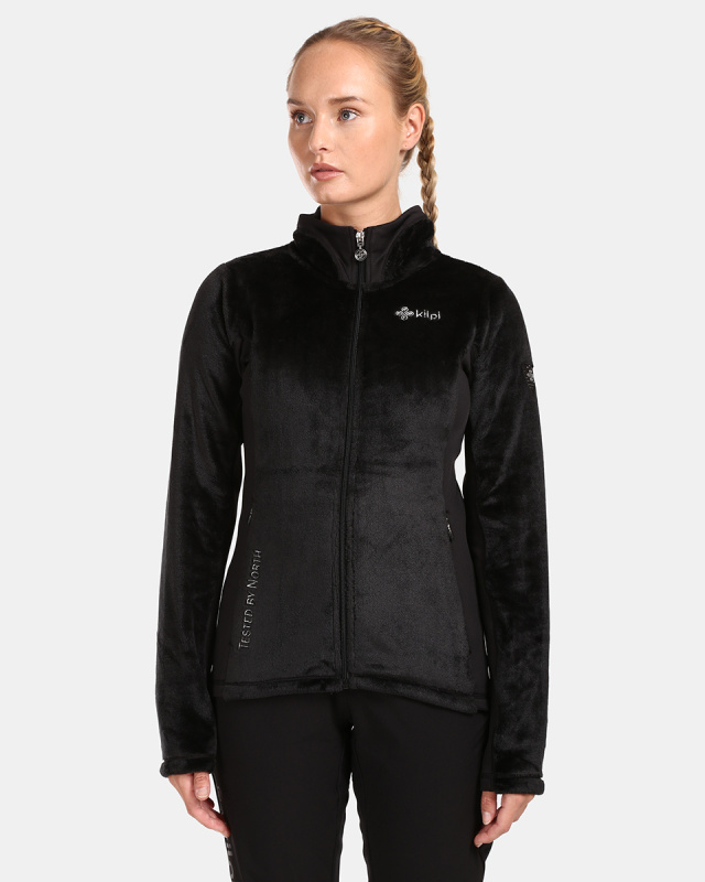 Dámská plyšová mikina KILPI Skathi černá Velikost: 42