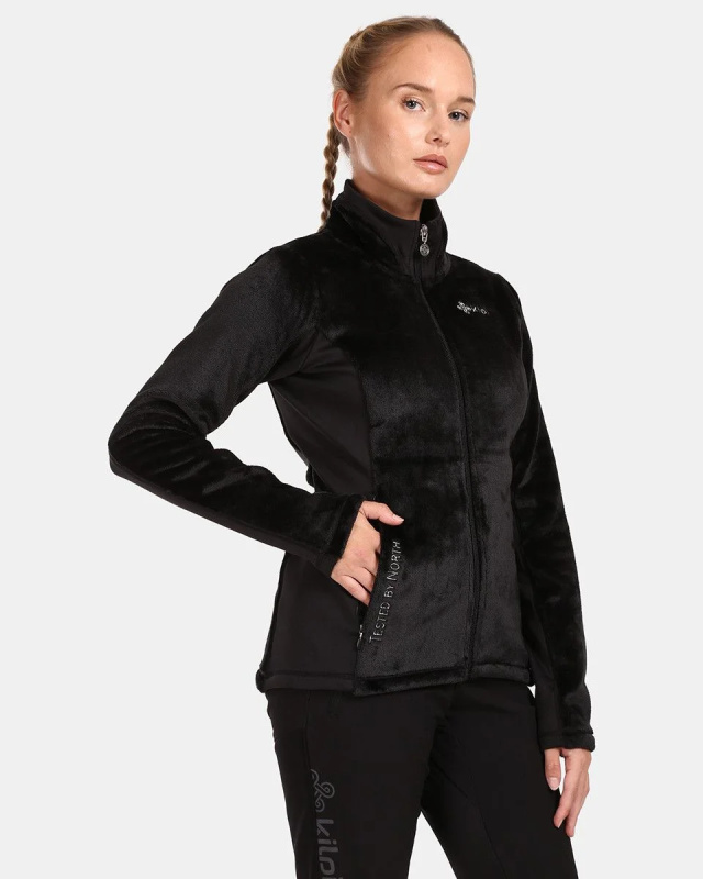 Dámská plyšová mikina KILPI Skathi černá Velikost: 46