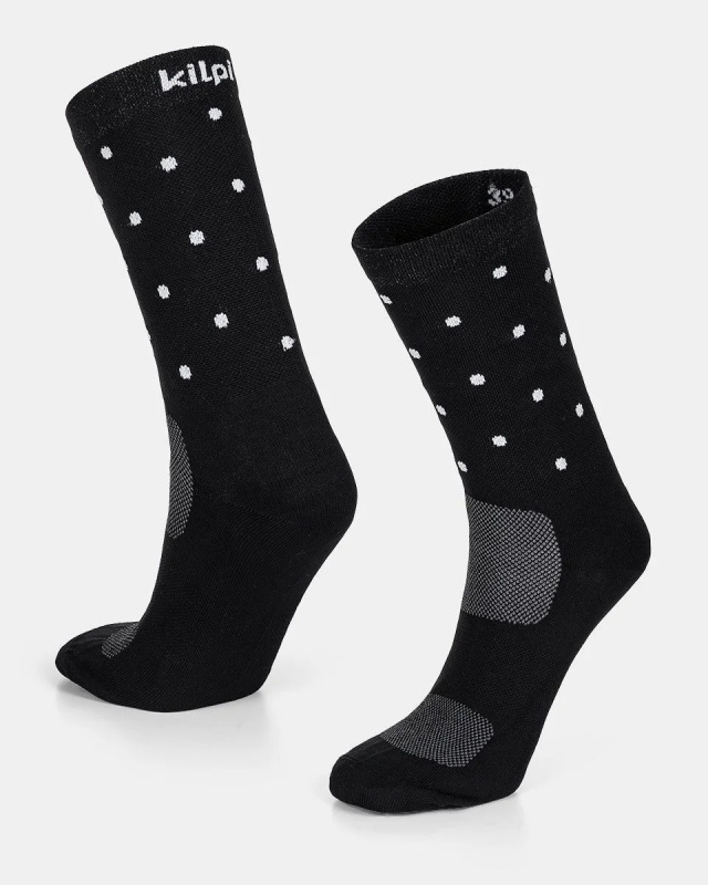 Unisex sportovní ponožky KILPI Dots černé Velikost: 43