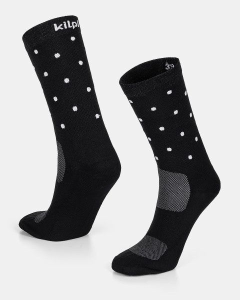 Unisex sportovní ponožky KILPI Dots černé Velikost: 43