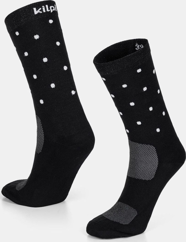 Unisex sportovní ponožky KILPI Dots černé Velikost: 43