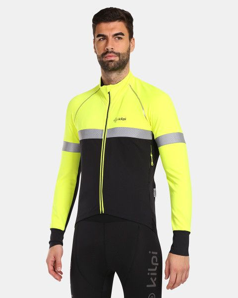 Pánská cyklistická bunda KILPI Nereto žlutá Velikost: S