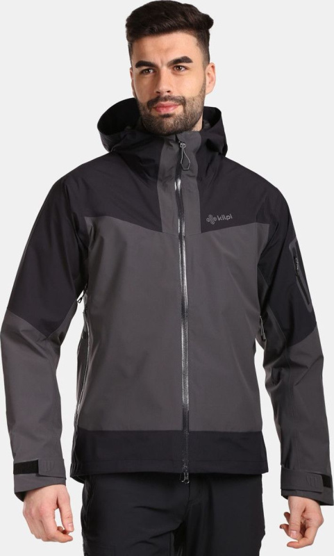 Pánská nepromokavá bunda KILPI Mamba šedá Velikost: S