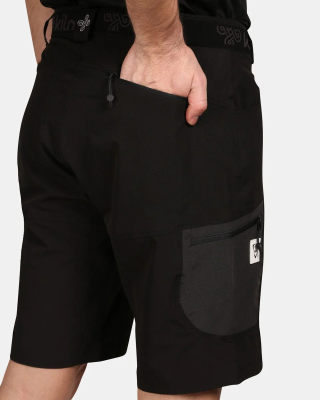 Pánské outdoorové kraťasy KILPI Navia černé Velikost: 3XL