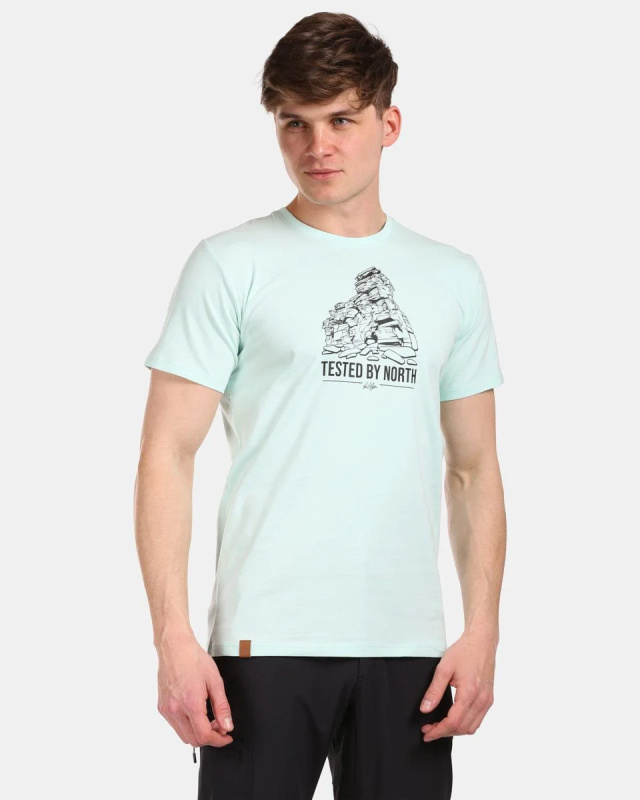 Pánské bavlněné triko KILPI Discover zelené Velikost: S