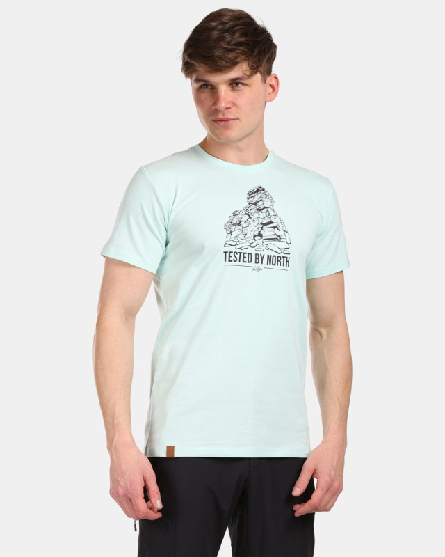 Pánské bavlněné triko KILPI Discover zelené Velikost: S