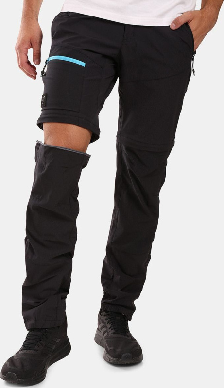 Pánské outdoorové kalhoty 2v1 KILPI Hosio černé Velikost: XL