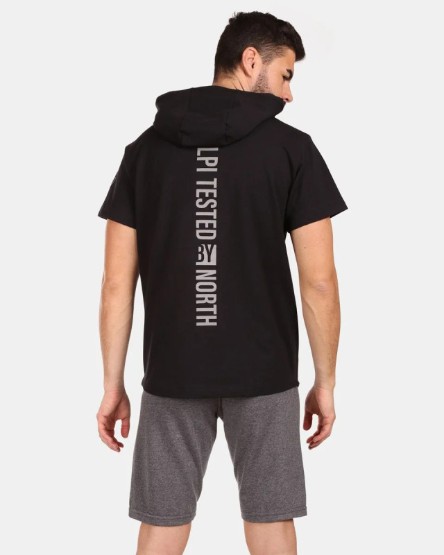 Pánská bavlněná mikina KILPI Dian černá Velikost: L