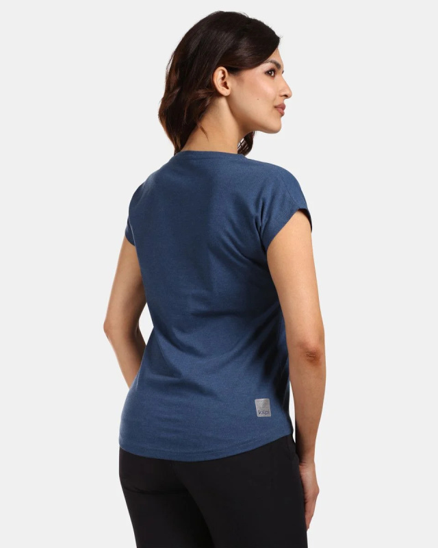 Dámské bavlněné triko KILPI Roane modré Velikost: 40