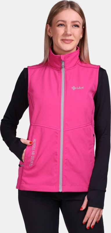 Dámská softshellová vesta KILPI Soil růžová Velikost: 46