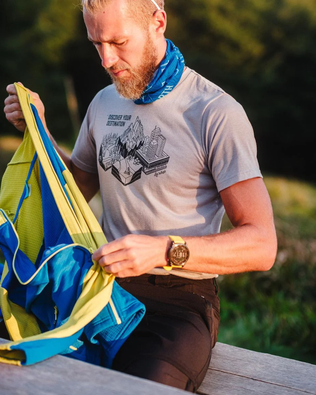 Pánské funkční triko KILPI Garove šedé Velikost: XL