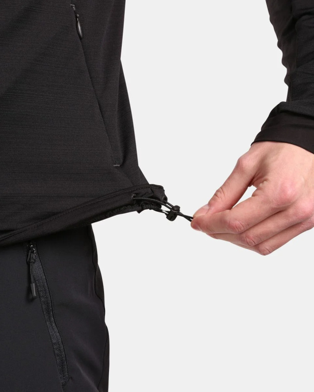 Pánská fleecová mikina KILPI Memphis černá Velikost: XL