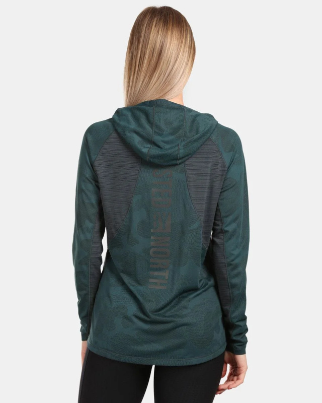 Dámská sportovní mikina KILPI Aileen zelená Velikost: 38